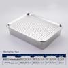 Yunduo Stainless Steel Rectangular Deep Basin and Colander Set