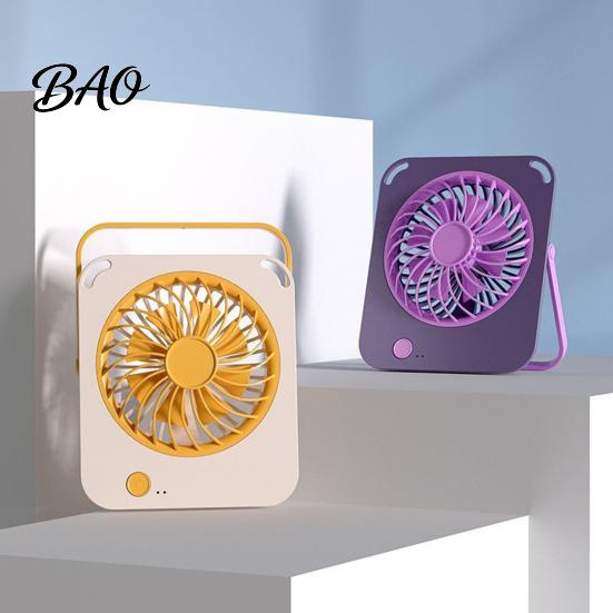 Hanging Fan for Office Portable Small Fan, Rechargeable Ultra-thin Silent Operation, with 3 Gear Desk Wind Speed Desktop Study Dormitory Outdoors Soft