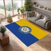Tappeto in Velluto di Cristallo con Stampa del Leeds United Football, Comodo Assorbente d'Acqua Antiscivolo Tappeto per Pavimenti Interni