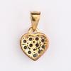 925 Sterling Silver Gold Plated Blue Sapphire Pendant Round Handmade Fine Jewelry Gift for Her