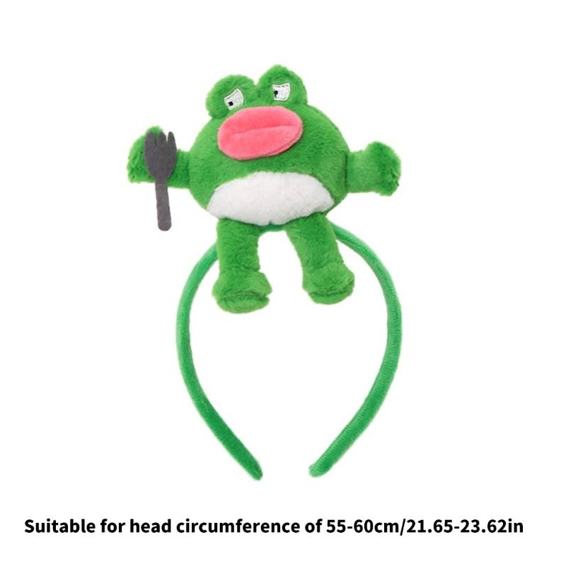 Cartoon Headbands Plush Animal Hairhoop For Kids Teens And Adult Fun Fashion Face Washing Hairband Party Accessories