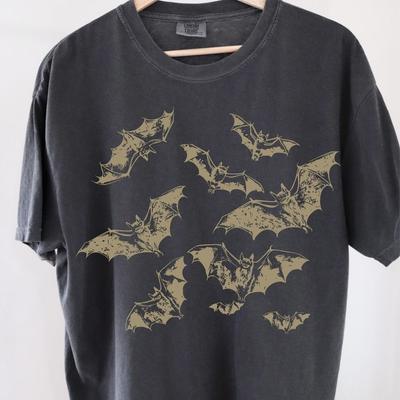 Camiseta de Murciélago Estilo Vintage de los 90 Camiseta Gótica Retro de Halloween S5XL Camiseta Unisex