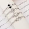 European and American Fashion Temperament Four-leaf Clover Flower Women's Bracelet Versatile Holy Light Bracelet Flash Diamond Bracelet Full of Diamon