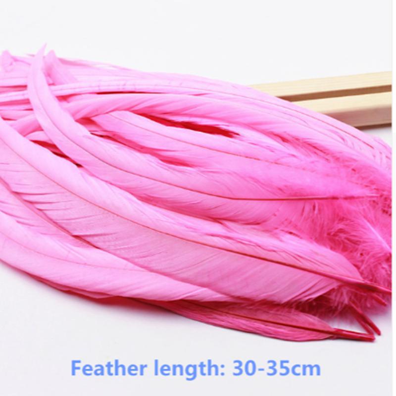 10Pcs/Lot Natural Rooster Tail Feathers 30-35Cm 12-14" Pheasant Feathers For Crafts Wedding Decoration Diy Clothes Plumas