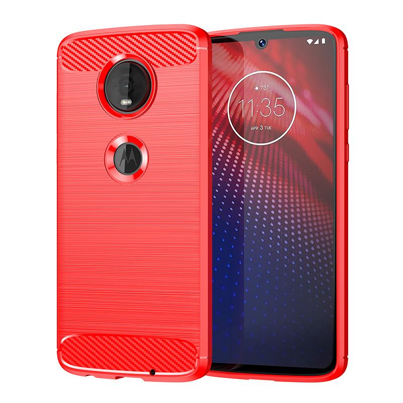 

Протиударний силіконовий чохол для Moto Z4 Play Armor Soft Phone Cover для moto z2 Чохол з вуглецевого волокна MOTO Z2 Force Moto Z4