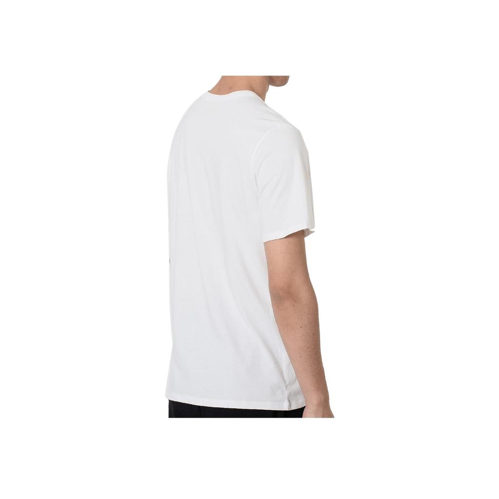 Nike Air Letter Print Knitted Round Neck Sports Breathable Casual Short Sleeve T-Shirt Men Tops White AJ7438-100