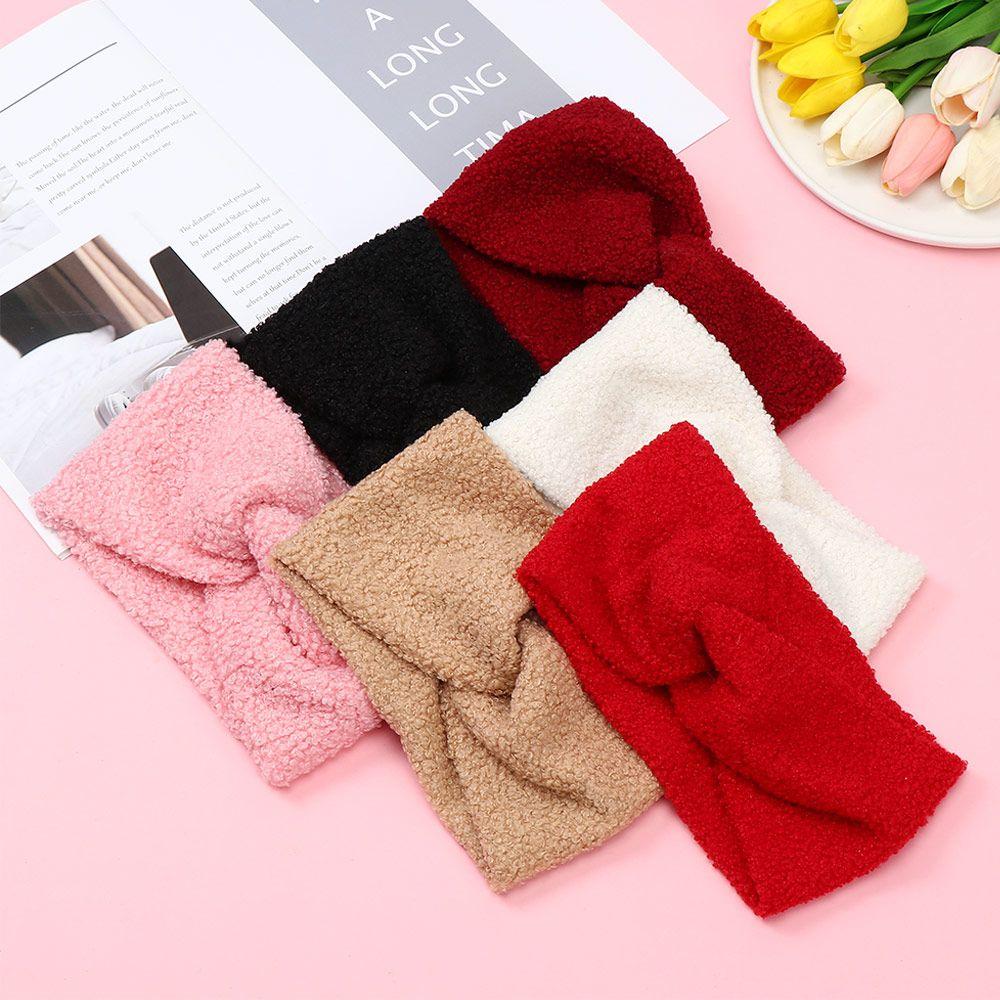Women Hair Accessories Warmer Turbans Cross Hairband Ladies Cashmere Turban Twisted Knot Headband