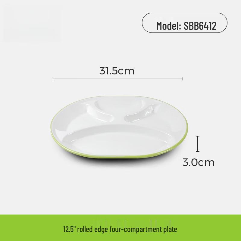 Melamine Divided Fast Food Serving Tray