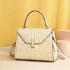 Genuine Hand-held Small Bag with Crocodile Pattern At The Counter. It Is Fashionable, Stylish and Versatile. It Is A Single-shoulder Crossbody Bag
