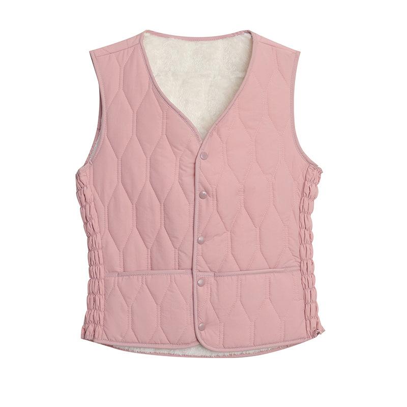 Autumn and Winter Down Cotton Vest Thickened New Velvet Light and Slim Liner Short Vest