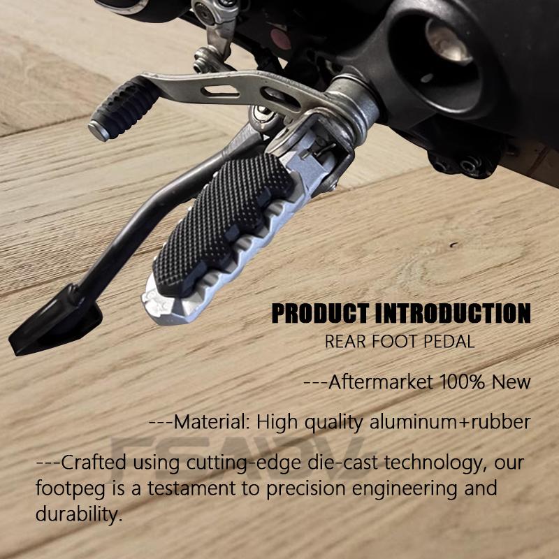 For DUCATI HYPERMOTARD 821 Front Footrest Foot Rests Multistrada MTS 950 1260 1200 Motorcycle Footpegs Pedals With Rubber Cover