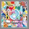 Ocean-Themed DIY Creature Stickers: 50 Sheets for Journals, Notebooks, Laptops, and Suitcases