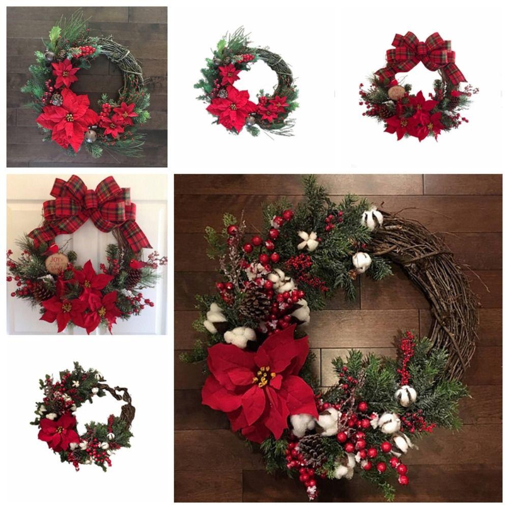 Useful Christmas Wreath Rattan Christmas Decorations Christmas Tree Accessories  Holiday