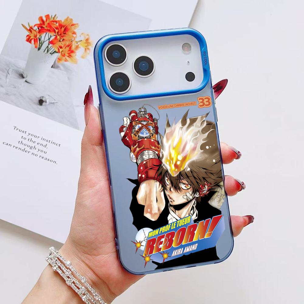 Anime R-Reborn Phone Case For iPhone 17 16 15 14 13 12 11 Pro Max Air Matte Laser Aurora Shockproof Funda