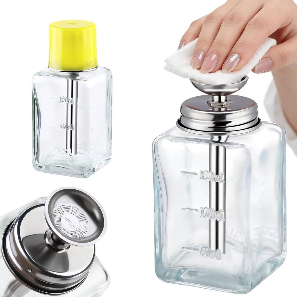 180Ml Vacuum Pressing Glass Sub-bottle Glass Bottle Press-type Sub-bottle Network Disk Blowout Prevention