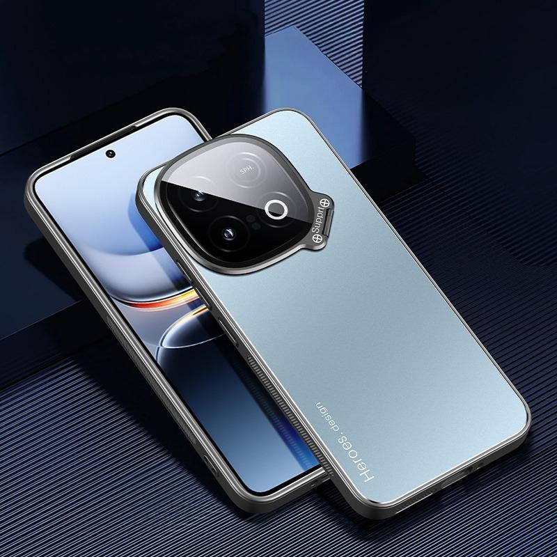 For VIVO IQOO Z10 Turbo Pro Case Metal Lens Camera Holder Cover for IQOO Z10 Turbo (pro) Shockproof Matte Invisible Bracket Case
