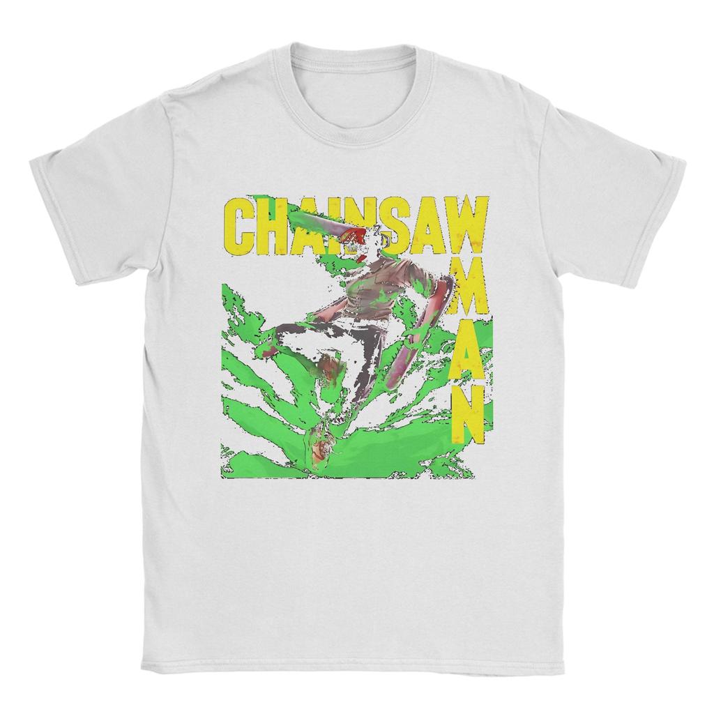 Men Women Graphic Printing Chainsaw Man Anime T Shirt Tee Cotton Manga T-shirts Clothing