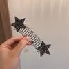 Fringe Hairpin Broken Hair Comb Rhinestone Invisible Hair Comb Five-Pointed Star
