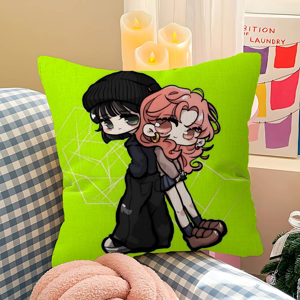 Anime The Guy She Was Interested In Wasnt A Guy At All Pillow Anime Pillow Sofa Bed Head Pillow Cover Cushion Cover