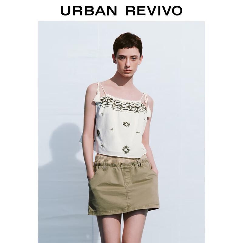 UR 2024 Summer Women s Tassel Embroidery Camisole XL