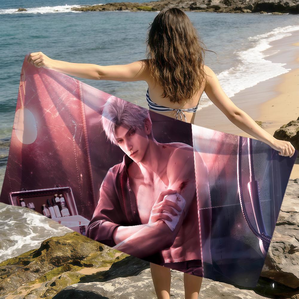 Love and Deepspace Sylus Towel soft printed Beach Towels Trip Towel swim Summer Holiday Vacation bathing Pool Camp Gift
