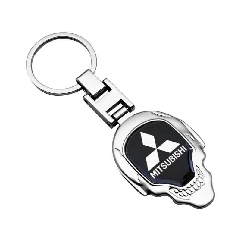 Zinklegierung Auto Schlüsselanhänger Dekoration Metall Schlüsselanhänger Für Mitsubishi Eclipse Galant Mirage L200 Xpander Triton Colt Pajero