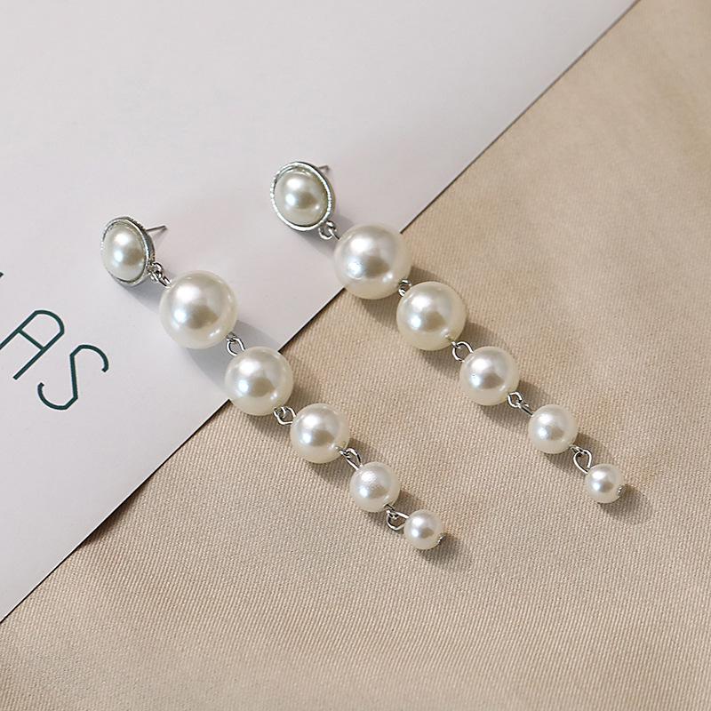 

«Европейские и американские серьги-кисточки с жемчугом — универсальная мода с крупными и мелкими жемчужинами»