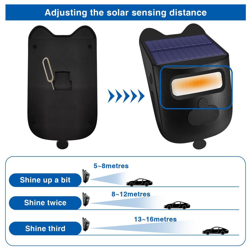 Solar Driveway Alarm 984ft Long Range Wireless Driveway Alarm IP60 Weather Resistant Infrared Motion Sensor Detector