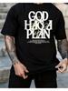 God Has A Plan Christian Faith Graphic Tee Religious Jesus Inspired Short Sleeve Top Funny Graphic Tees Perfect Gift Ide