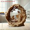 Jesus, newborn statue ornament desktop decoration - an ideal choice for bedrooms, living rooms, offices, and other occasions
