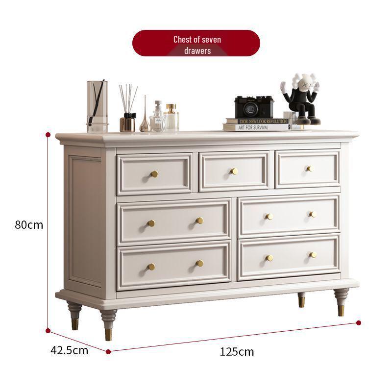American Solid Wood Multi-Drawer Storage Chest for Bedroom & Living Room