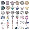 Newcopperoriginal Accessories Star Key Charm Wing Girl Tower Dangle Bead Fit Bracelet Jewelry For Gifts