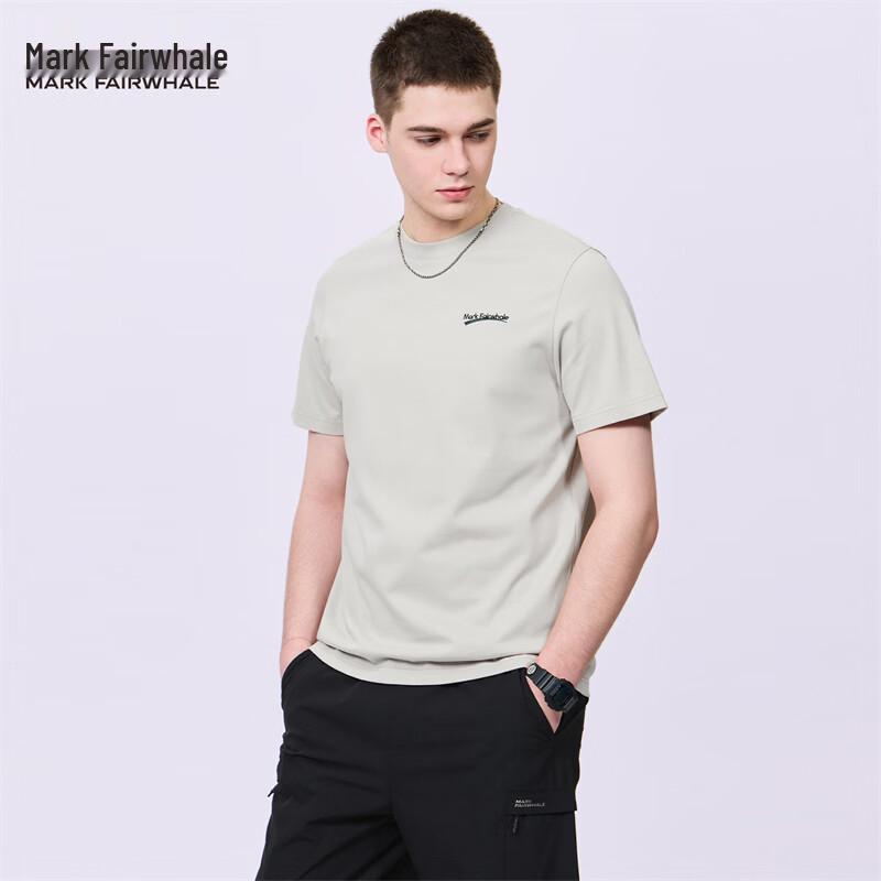 

Mark Hua Fei Men s Embroidered Short Sleeve T-Shirt L