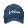 Cap Medical Heartbeat Outdoor  New Vintage Washed Cotton Baseball Cap Parent Kids Sun Hats