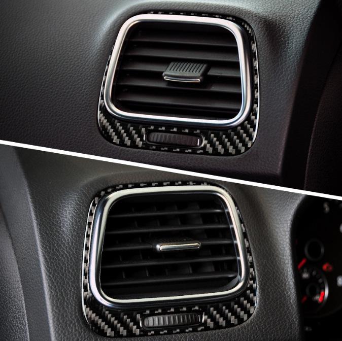 Carbon Fiber Air Vent Panel Sticker for 11-14 Volkswagen Scirocco