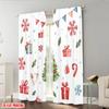 Plane Printing Popular Curtain Panels Christmas Tree Gift Snowflake Garland Polyester Fabric Without Rod Outdoor Curtains Set Of 2 Made