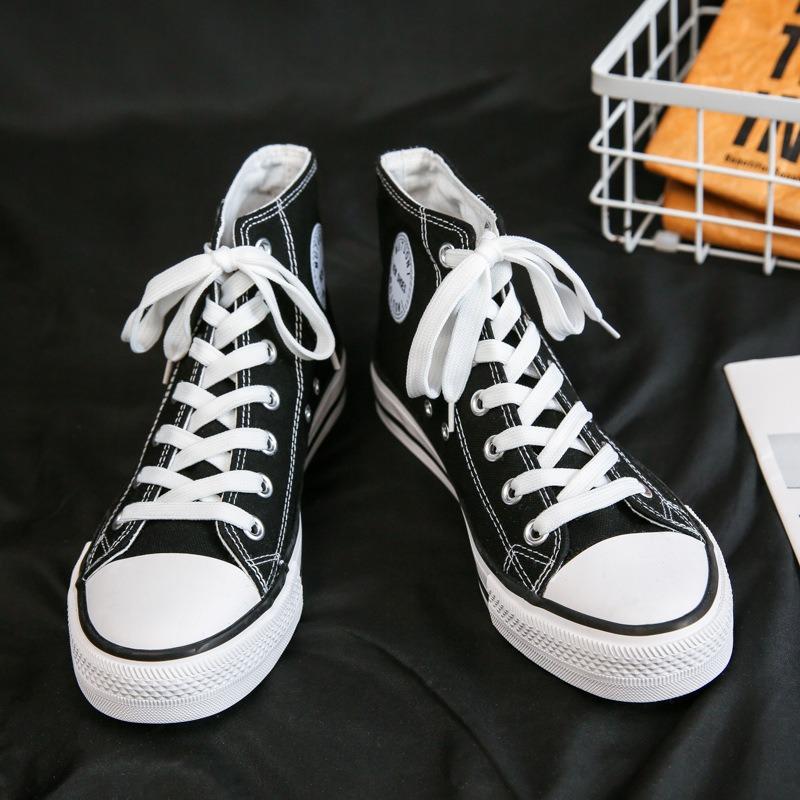 Retro Classic High-top Canvas Shoes Men's Shoes Casual Versatile College Style Couple Shoes Student Shoes Rubber Shoes Skateboard Shoes