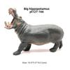 Realistic Solid Hippopotamus Model, Small Hippo Bull and Hippo Cow Figures Toy Set for Home Decor