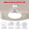 E27 Fan Light Remote Control Low Noise Bright Adjustable Base Lighting Fixture for