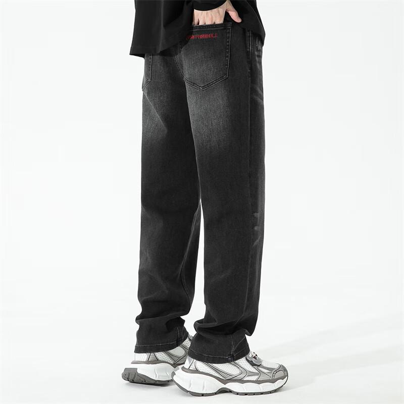 Mark Fairwhale Men's Washed Straight-Leg Thick Jeans