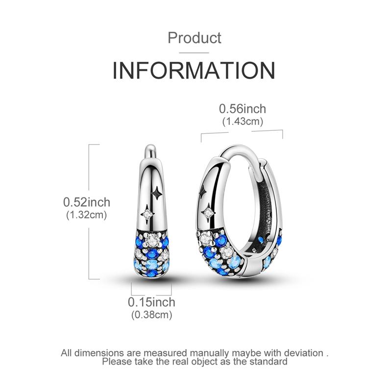 New 925 Sterling Silver Earrings Butterfly Turtle Wings Stars Moon Star Hoop Earring for Women Making Jewelry Gift