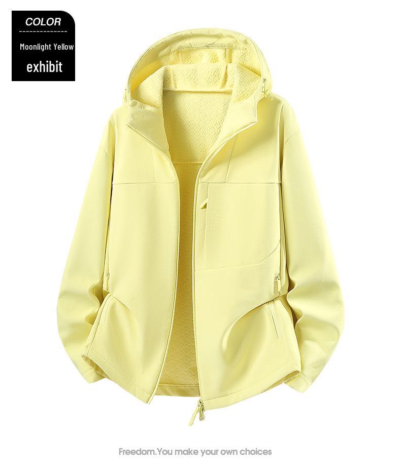 Unisex Luo Tong Softshell Jacket: Windproof, Water-Repellent Outdoor Wear for Autumn & Winter Mountaineering