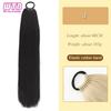 WTB 23 Inch Straight Ponytail Wig With Elastic Band Synthetic Ponytail Extension Wrap Around Heat Resistant Pony Tail For Women