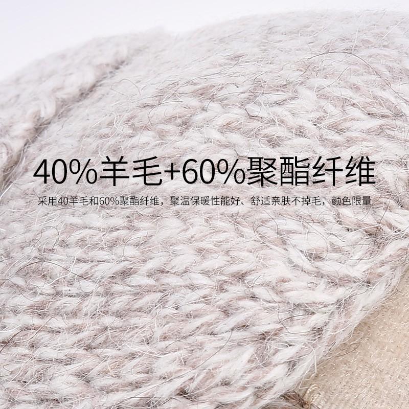 Warme Woll-Halbfinger-Fahrradhandschuhe Mit Klappbarem Oberteil Unisex Winter-Fahrradbekleidung DZ07