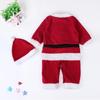 Weihnachten Baby Kinder Jungen Mädchen Weihnachtsmann Overall mit Hut Cosplay Kostüm Kleidung für 1-3 Jahre