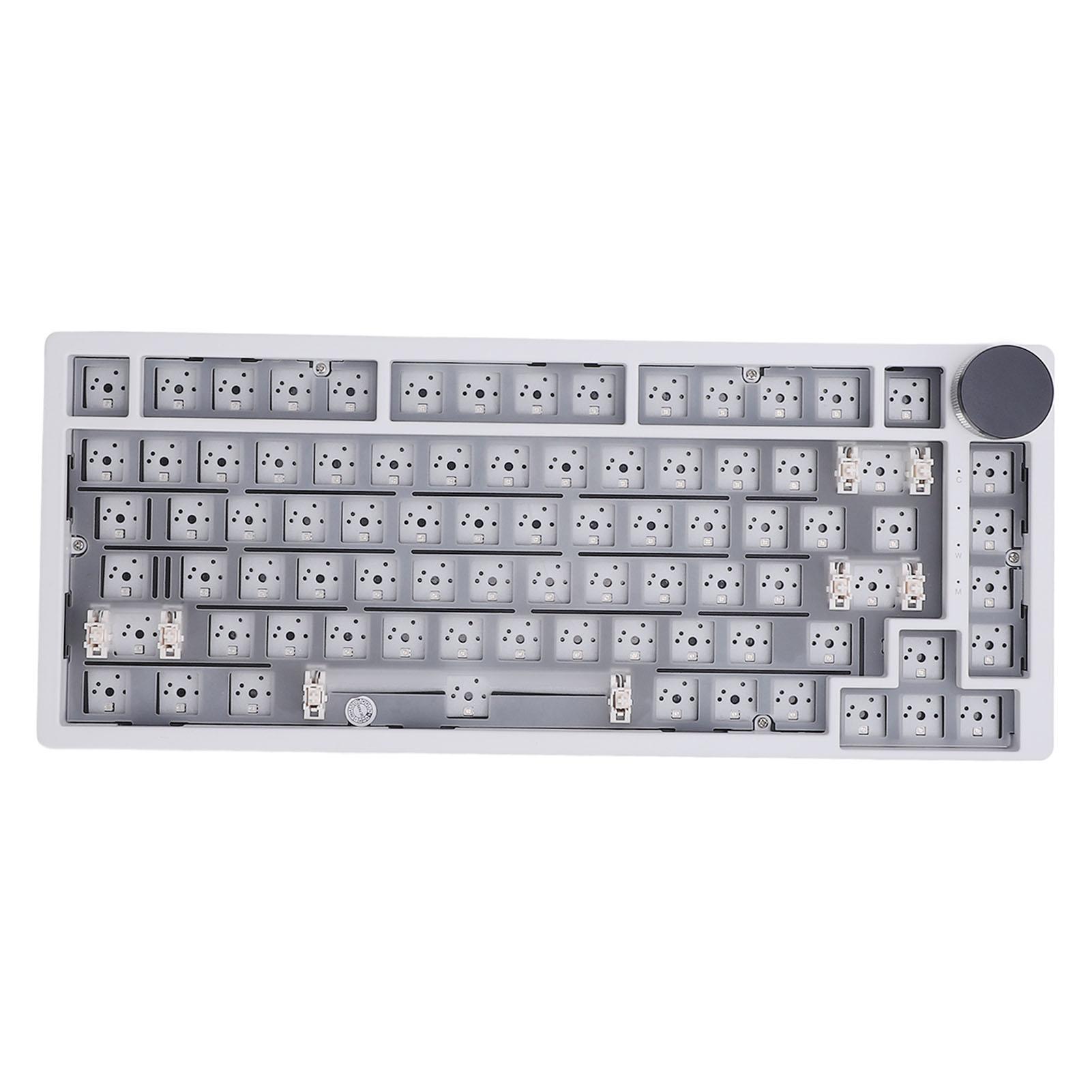 

75-процентный комплект клавиатуры с 82 клавишами, RGB-подсветкой, креплением на прокладку, проводной механической игровой клавиатурой с возможностью горячей замены