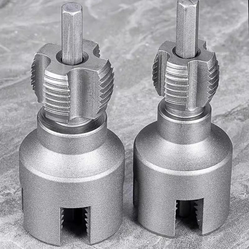Water Pipe Threader 4/6 Points Internal External Threading Tool PPR Pipe Thread Opener Tap Tapping Kit Plumbing Repair Tool