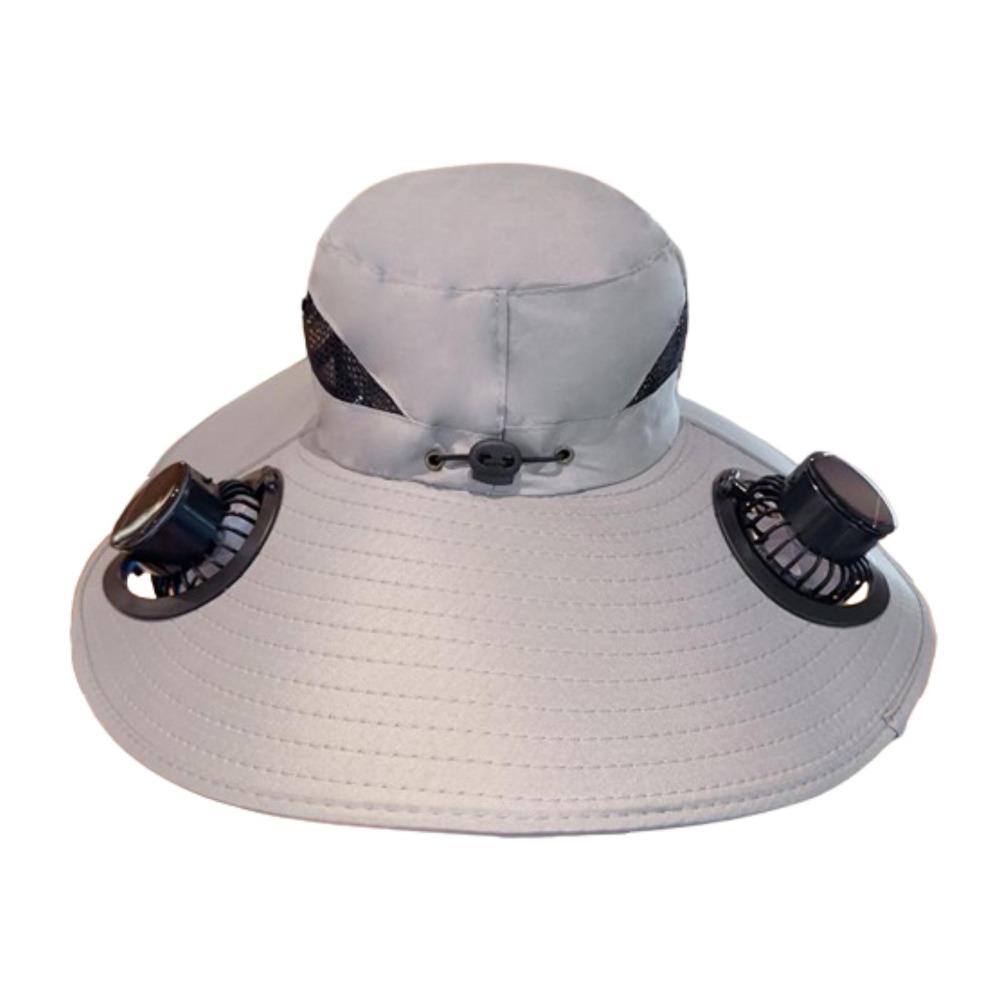 

Lightweight Solar Fan Hat Wide Brim Fisherman Hat New Rechargeable Sun Hat Summer