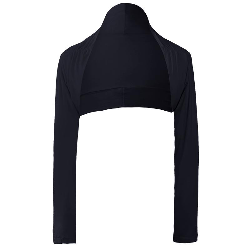 Ballettkleidung für Damen: Modales Langarm-Cape-Top mit Weste und Schulterschutz