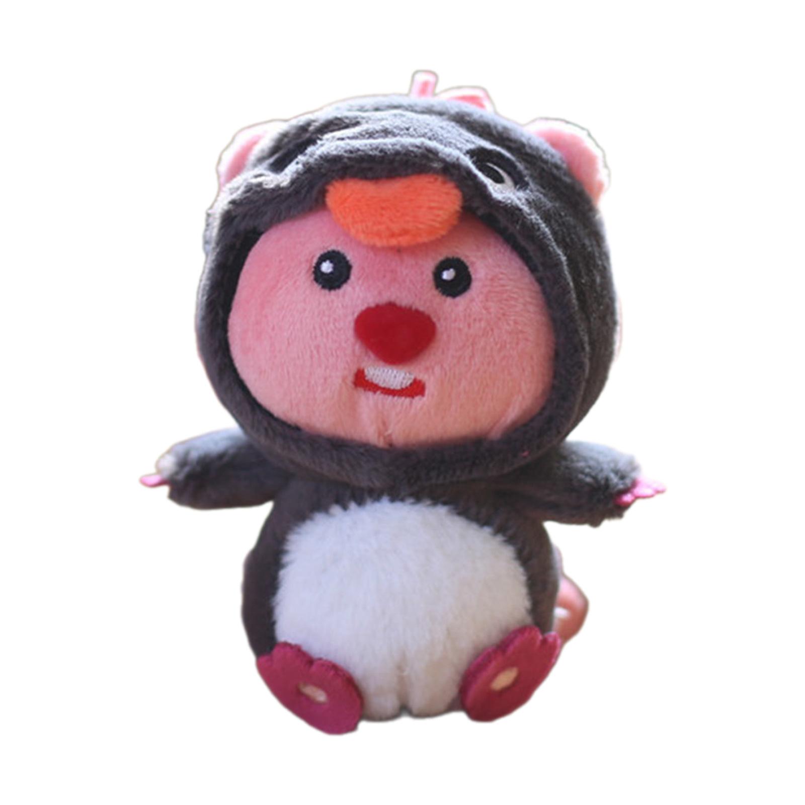 

Plush Loopy Dolls Bag Pendants Beaver Bag Charm Plush Keychain Plush Material Backpack Pendant Suitable for Bags Keys 1 серый